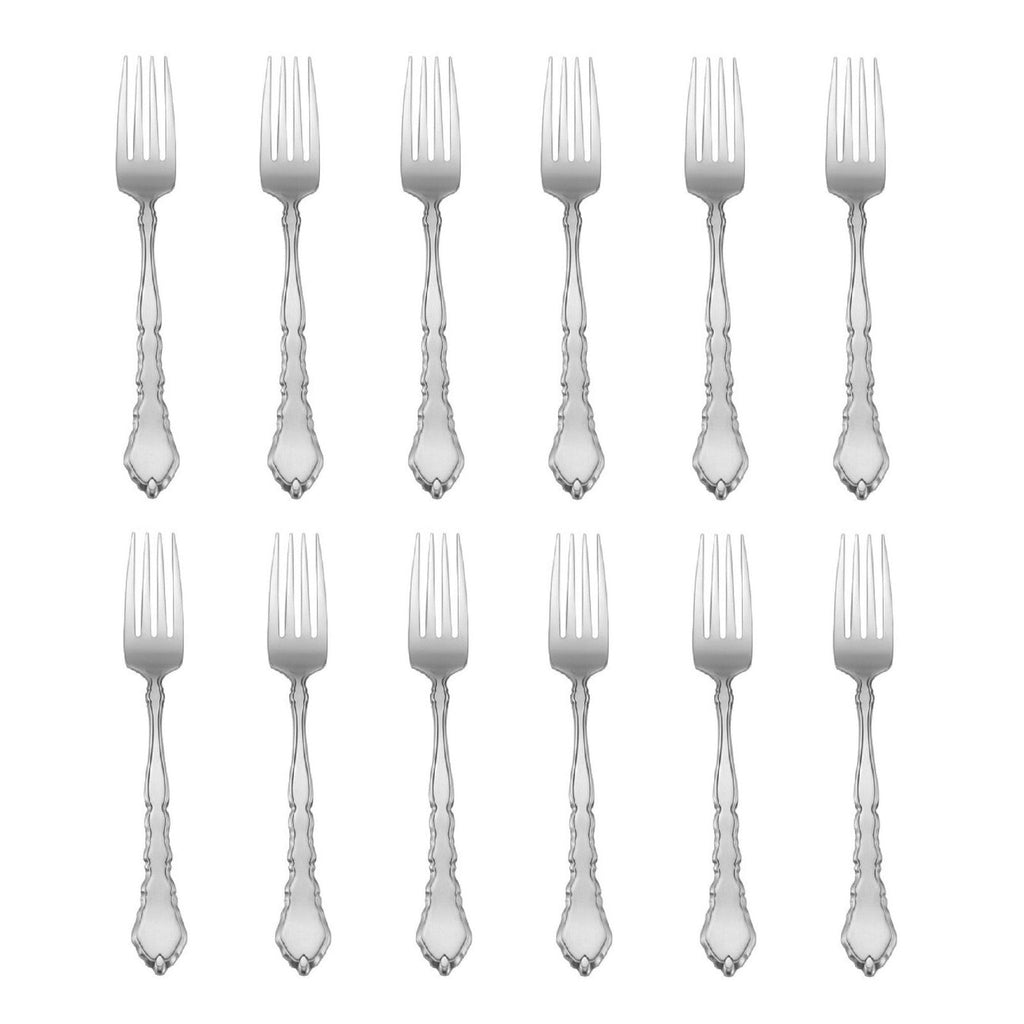 Satinique 18/8 Stainless Steel Dinner Fork (Set of Twelve)